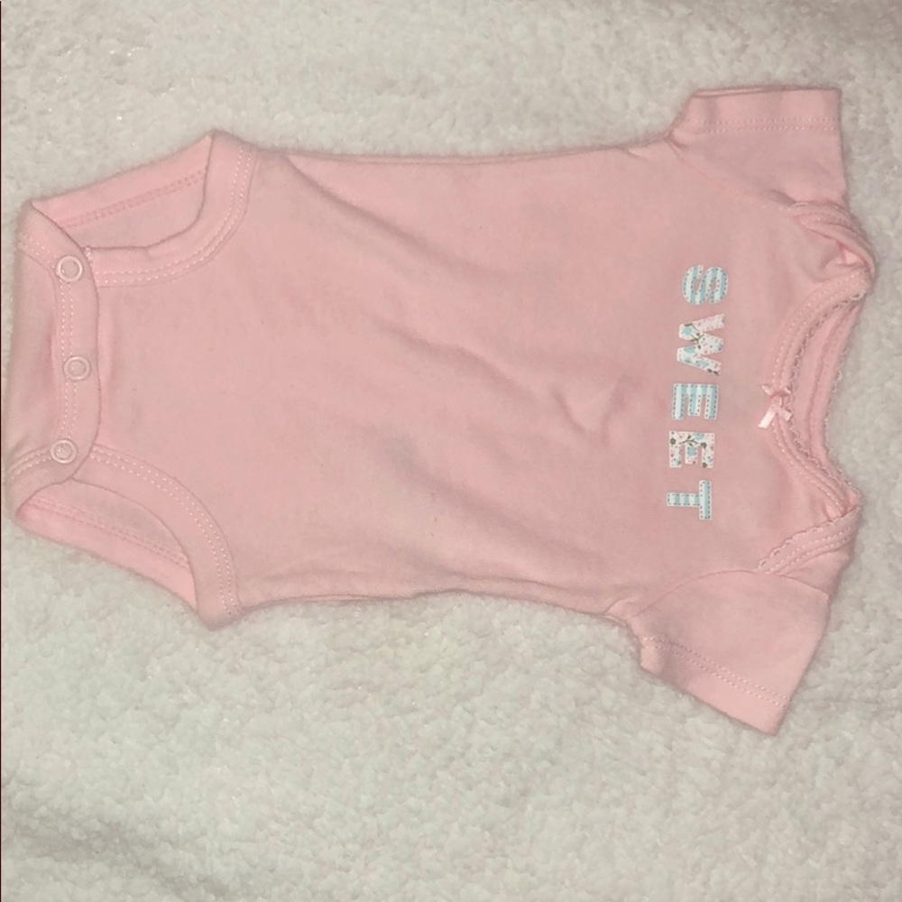 Pink “Sweet” bodysuit